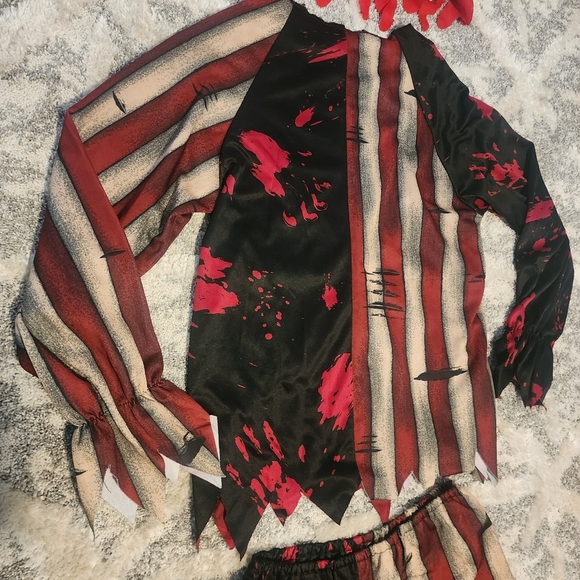 California Costumes Killer Clown Halloween Costume Size 10 Unisex Creepy EUC - Picture 2 of 5